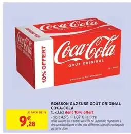Intermarché Contact Coca-cola boisson gazeuse goût original offre