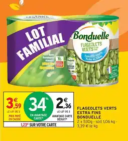 Intermarché Contact Bonduelle flageolets verts extra fins offre