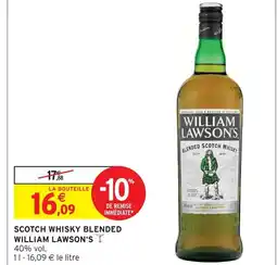 Intermarché Contact William lawson's scotch whisky blended offre