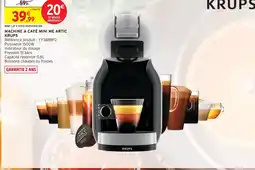 Intermarché Contact Krups machine à café mini me artic offre