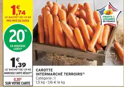 Intermarché Intermarché terroirs carotte offre
