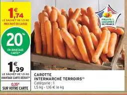 Intermarché Express Intermarché terroirs carotte offre