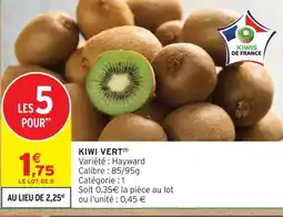 Intermarché Express Kiwi vert offre