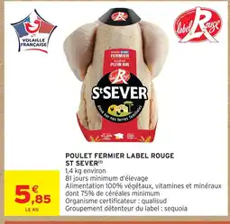 Intermarché St sever poulet fermier label rouge offre