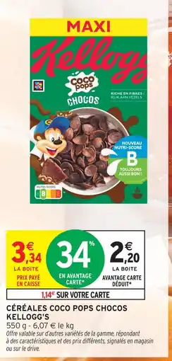 Intermarché Kellogg's coco pops chocos offre