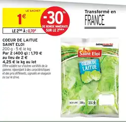 Intermarché Saint eloi coeur de laitue offre