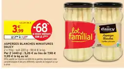 Intermarché D'aucy asperges blanches miniatures offre