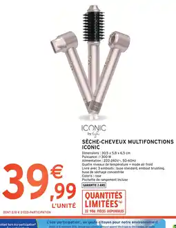 Intermarché Iconic sèche-cheveux multifonctions offre