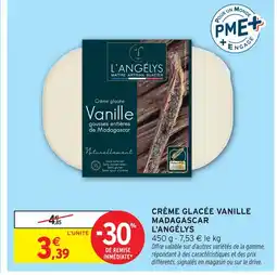 Intermarché L'angélys crème glacée vanille gousses entières de madagascar offre