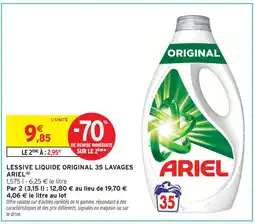 Intermarché Ariel lessive liquide original 35 lavages offre