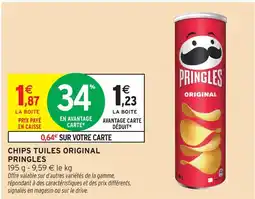 Intermarché Pringles chips tuiles original offre
