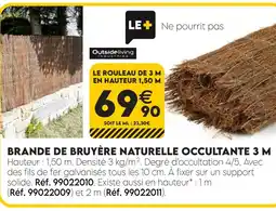 Tout faire matériaux Brande de bruyère naturelle occultante 3 m offre