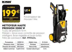 Tout faire matériaux Ironside nettoyeur haute pression 2200 w offre