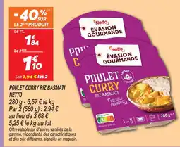 Netto Netto poulet curry riz basmati offre
