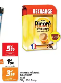 Netto Nestlé recharge ricoré l'original café & chicorée offre