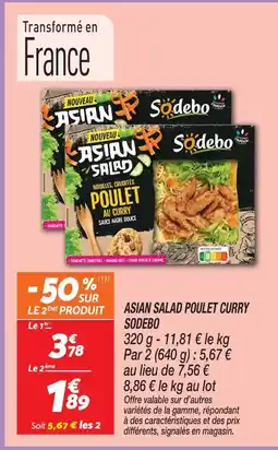 Netto Sodebo asian salad poulet curry offre