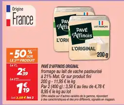 Netto Pavé d'affinois offre