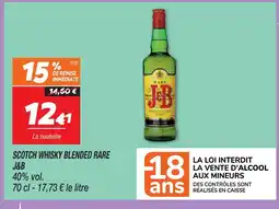 Netto J&b scotch whisky blended rare offre