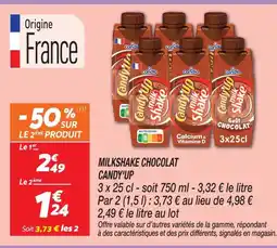 Netto Candy'up milkshake chocolat offre