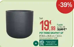 Botanic Pot rond graphit up offre