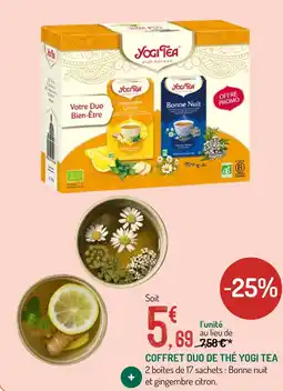 Botanic Yogi tea coffret duo de thé offre