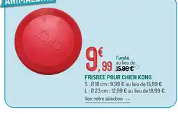 Botanic Kong frisbee pour chien offre