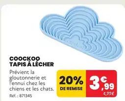 Animalis Coockoo tapis à lécher offre