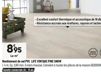 Revêtement de sol PVC Life Vintage Pine Snow