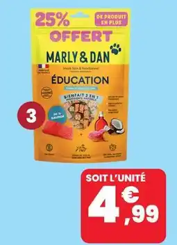 Animalis Marly & dan snacks education - 125g dont 25% offerts offre
