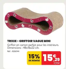 Animalis Trixie griffoir vague mini offre