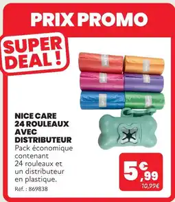Animalis Nice care 24 rouleaux avec distributeur offre