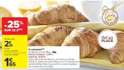 Carrefour Market 4 croissants offre