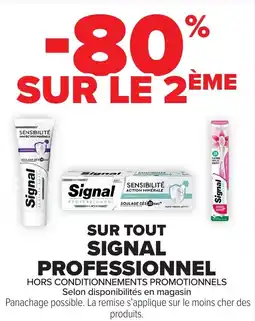 Carrefour Market Sur tout signal professionnel offre