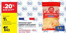 Carrefour Market Emmental râpé carrefour classic offre