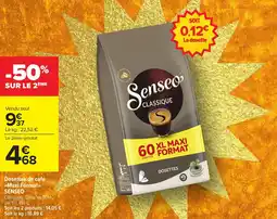 Carrefour Market Dosettes de café maxi format senseo offre