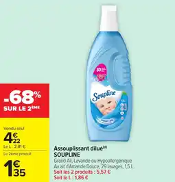 Carrefour Market Assouplissant dilué soupline offre