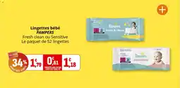 Coccinelle Supermarché Lingettes bébé pampers offre