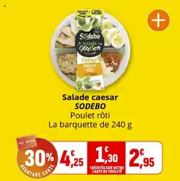 Coccinelle Supermarché Salade caesar sodebo offre
