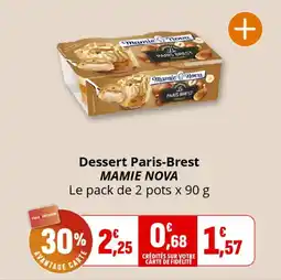 Coccinelle Supermarché Dessert paris-brest mamie nova offre