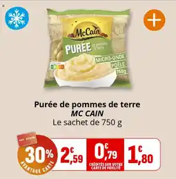 Coccinelle Supermarché Purée de pommes de terre mc cain offre