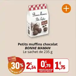 Coccinelle Supermarché Petits muffins chocolat bonne maman offre