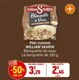 Coccinelle Supermarché Plat cuisiné william saurin offre
