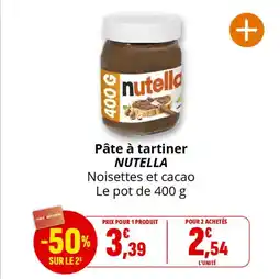 Coccinelle Supermarché Pâte à tartiner nutella offre