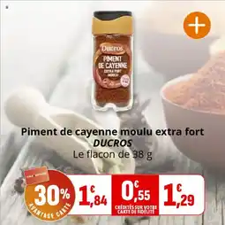 Coccinelle Supermarché Piment de cayenne moulu extra fort ducros offre