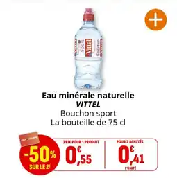 Coccinelle Supermarché Eau minérale naturelle vittel offre