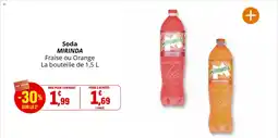 Coccinelle Supermarché Soda mirinda offre