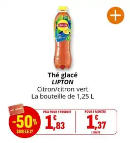 Coccinelle Supermarché Thé glacé lipton offre
