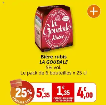 Bière rubis la goudale