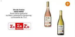Coccinelle Supermarché Vin de france vieux papes offre