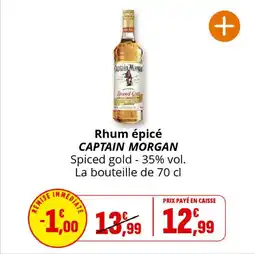 Coccinelle Supermarché Rhum épicé captain morgan offre
